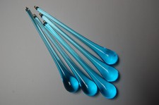 1 Muranoglas Tropfen 160mm, aquamarin türkis Kronleuchter Lüster Chandelier