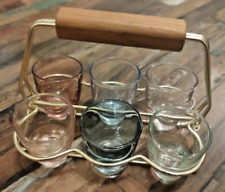 Schnapsgläser, Bunt, 1950, im Träger