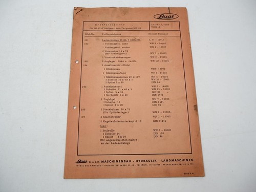 Baas frontlader zum massey - baas,