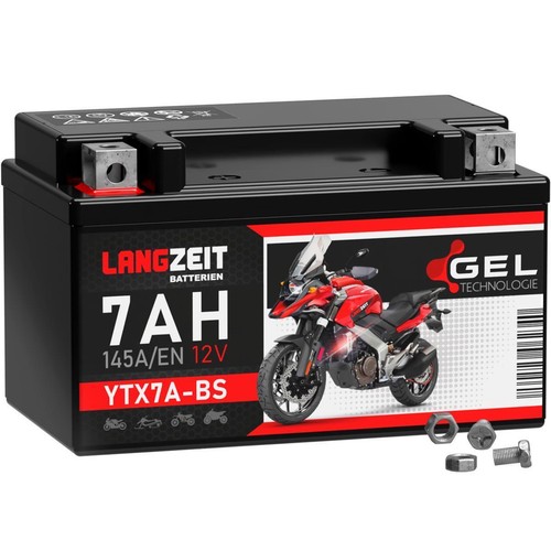 Langzeit ytx7a motorrad gel - ytx7a-bs,