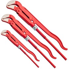 Eckrohrzange S-Maul 1-1,5-2 Zoll Rohrzange Wasserpumpenzange Zange