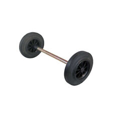 Wiko Müllbehälter Rad Mülleimer Räder 200mm mit Achse Ersatzrad Ersatzteile 