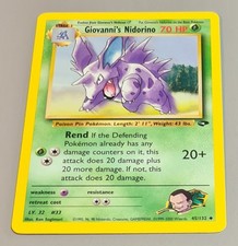 Giovanni's Nidorino # 45/132 Uncommon Gym Challenge 2000 EN N.Mint-Mint Vintage