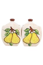 Vorratsbehälter Keramik Birne Rustikal Vintage Mehrfarbig Obst Muster 14cm 9cm