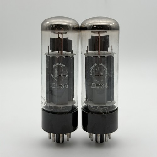 Matched pair valvo el34 6ca7 - matched,