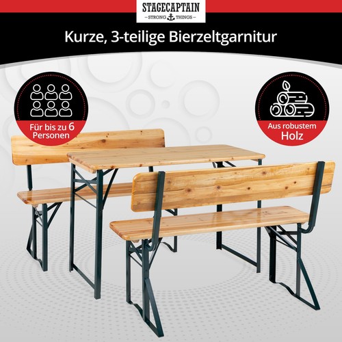 Bierzeltgarnitur - 2x,