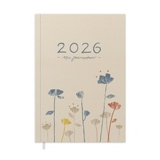 Tagesplaner 2026 A5 Creme Blau