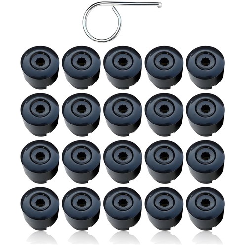 Radmutterkappen 19mm schwarz - radmutterkappen,
