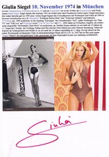 Autogramm - Giulia Siegel -
