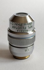 NPL Fluotar L 40/ 0,60 Phaco2  160/ 0,6-1,6 RMS Leitz Wetzlar Mikroskop Objektiv