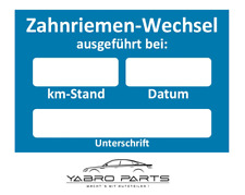 100 x Kundendienst Aufkleber Zahnriemen Wechsel Serviceaufkleber Inspektion KFZ