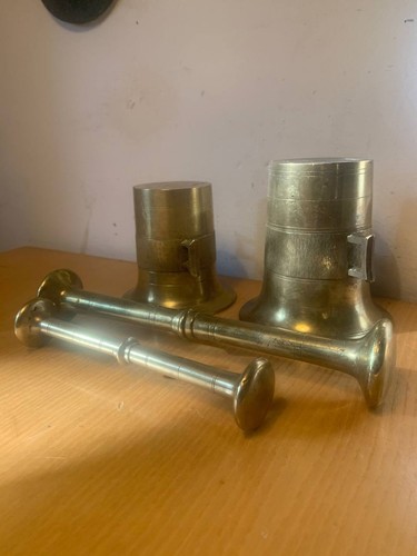 Alte messingmörser mit - 2,