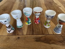 Sechs Stück Eierbecher