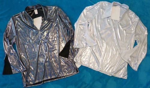 70er jahre party glitzerhemd - 70er, party-