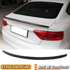 Für Audi A5 Sportback 09-16 Carbon Heckspoiler Kofferraum Flügel Lippe Spoiler 