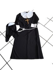 Kostüm Nonne 38/40 mit Kopfbedeckung und Kreuz
