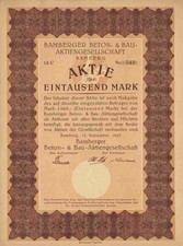 Bamberger Beton Bau AG 1923