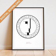Bauhaus Logo Poster by Oskar