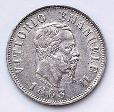 50 Centesimi 1863 Italien