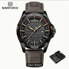 NAVIFORCE Herren Armbanduhr Militär Sportuhr Chronograph Wasserdicht NAVIFORCE
