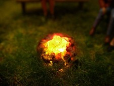 Beleuchtetes Lagerfeuer Spur N