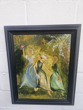 Ölgemälde Frauen im Garten