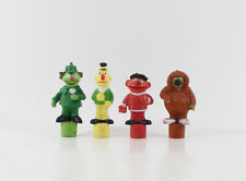 Sesamstraße / sesame street === 4 x Stiftaufstecker Figuren Heimo