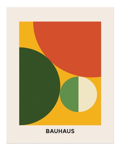 Bauhaus geometrie wandbild - bauhaus,
