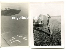 4 x FOTO - FLUGZEUG - Flugplatz Volkenshagen Bentwisch b.Rostock - Arado Bücker