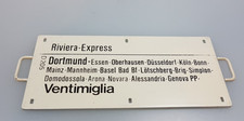 Zuglaufschild riviera express - zuglaufschild, riviera-express