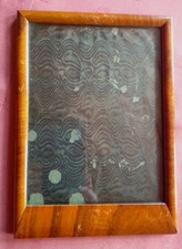 2 St. Antike Bilderrahmen mit original Glas - Nussbaum??   