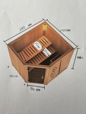 Karibu Sauna Saunahaus Heimsauna Elementsauna Innensauna Fichte 196x151 cm
