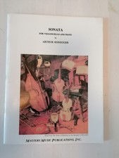 Arthur Honegger, Sonata for Violoncello and Piano, Masters Music Publ.Inc,