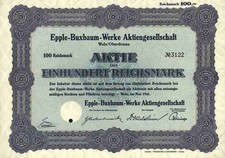 Epple Buxbaum Werke 1941 Wels