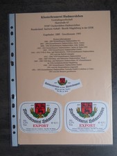 Bieretiketten, ST, Oschersleben (Bode), Klosterbrauerei Hadmersleben