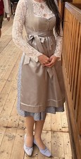 Dirndl Wenger, hellblau / silber (Größe36)