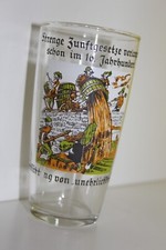 Bierglas Zunft Zunftgesetze antikes altes Glas Bremen Hemelinger Biervernichtung