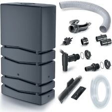 Regentonne 350L Regenfass Regenwassertank Wasserfass + Anschluss-Set Anthrazit