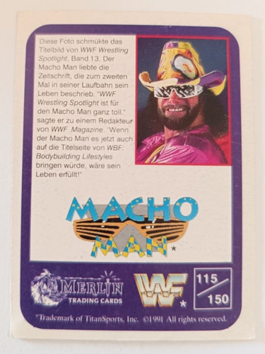 Wwf wrestling sammelkarte - wrestling,
