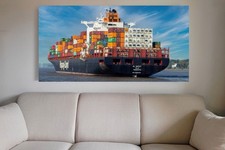 Leinwandbild: Containerschiff