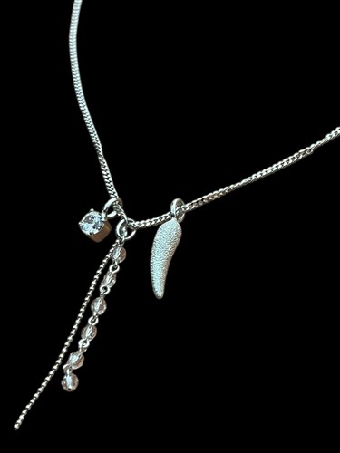 Fossil halskette 925 - 925, silber