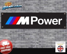 BMW M Power Logo Banner für Garage, Werkstatt, Showroom M2, M3, M4, M5 usw XL