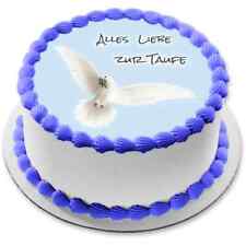 Taufe Taube Tortenaufleger