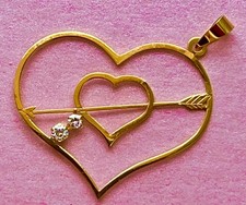 Gold 750  Anhänger Herz ♥️  aus Spanien 18 k gelbgold 