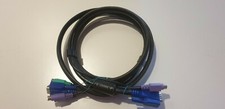 KVM-Anschlusskabel Länge  ca. 2 m. Beidseitig mit VGA (Stecker) und 2x PS/2...