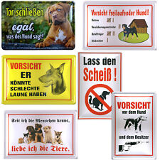 Hund Blechschild Schilder 20x30cm Hunde Haustier Tierliebhaber Dog Wandschilder
