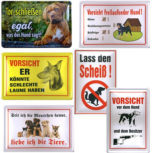 Hund blechschild schilder - hund,
