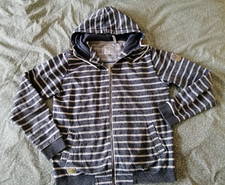 Ragwear Herren Sweatshirt, Hoodie, Gr.XL, Blau, Gestreift, Baumwolle, Polyester