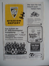 Programm Göttingen 05-Eintracht Frankfurt 1983/84 DFB-Pokal