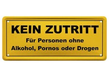 Blechschild lustige Sprüche